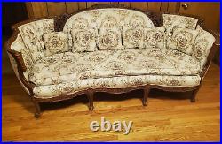 Antique 19th Century Victorian Sofa Couch Floral Ornate Hand Carved Local Pickup