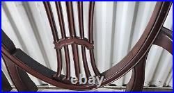 Antique 20th Century Mahogany Hepplewhite Style Triple Shield Back Settee c1910