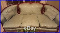 Antique 75 wide sofa and 32 wide chair