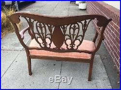 Antique Art Nouveau Edwardian Settee Love Seat
