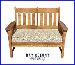 Antique Arts & Crafts / Mission Oak Settee Bench