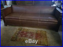 Antique Arts and Crafts Mission Oak Couch Sofa