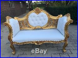 Antique Beautiful Sofa/settee/couch/love Seat In French Louis XVI