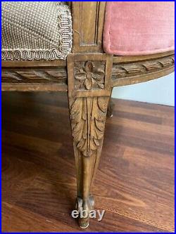 Antique Carved French Provincial Settee