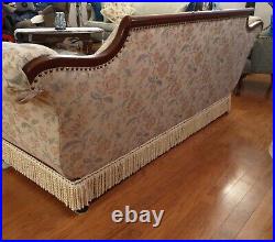 Antique Classic American Empire Style Carved Mahogany Sofa 1890's