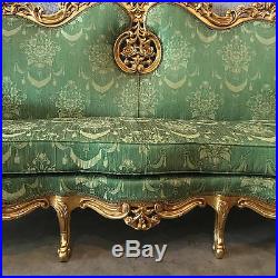 Antique Complete Sofa/settee/love Seat In Italian Rococo Style