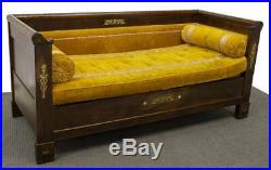 Antique Daybed, French Empire Style, Mahogany Daybed, 19th C, 1800's, Gorgeous
