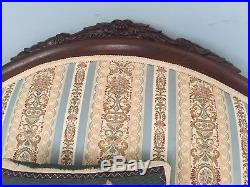 Antique Duncan Phfye Victorian Gooseneck Sofa