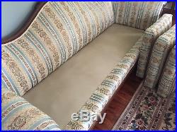 Antique Duncan Phfye Victorian Gooseneck Sofa