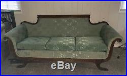 Antique Duncan Phyfe Claw Foot Sofa