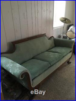 Antique Duncan Phyfe Claw Foot Sofa