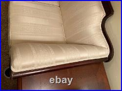 Antique Duncan Phyfe Sofa Couch Re-Covered with Genuine 1930's Antique White