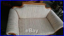 Antique Duncan Phyfe Style Sofa with New Upholstery Love Seat Size