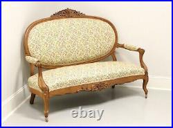 Antique Early 20th Century Carved Walnut French Country Louis XV Settee B