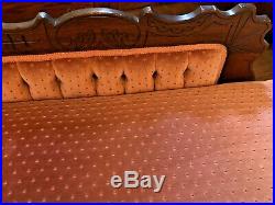 Antique Eastlake Victorian Fainting Couch Chaise Lounge Recamier Circa 1880's