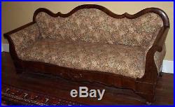 Antique Empire Sofa. 80 x 28 x 35 Nice to look at and good for extra seating