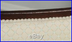 Antique English Regency Mahogany Scroll End Chaise Longue Sofa Couch Settee