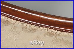 Antique English William IV Mahogany Upholstered Chaise Longue Sofa Couch c. 1835