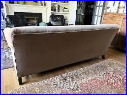 Antique Framed 7' Brown Velvet Sofa Beautifully Restored Condition $1900 OBO