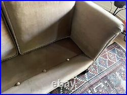 Antique Framed 7' Brown Velvet Sofa Beautifully Restored Condition $1900 OBO