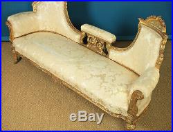 Antique French Giltwood Sofa c. 1870