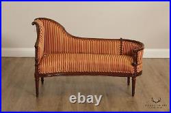 Antique French Louis XVI Style Walnut Chaise Lounge