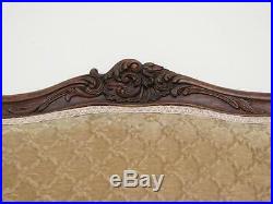 Antique French Louis XV Carved Walnut Settee Bench