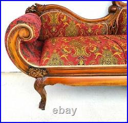 Antique French Provincial Récamier Chaise Lounge Sofa Fainting Couch Daybed