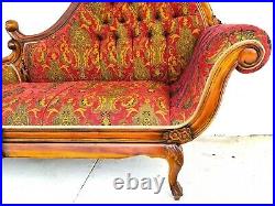Antique French Provincial Récamier Chaise Lounge Sofa Fainting Couch Daybed