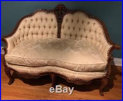 Antique French Provincial Sofa Loveseat Professionally Restored Excell Cond