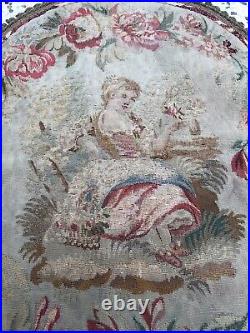Antique French Renaissance Full Floral Luxury Aubusson Sofa Cover