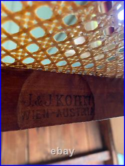 Antique J & J Kohn Austria Bentwood Settee with Cushion Art Nouveau Thonet Style