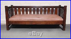 Antique Jm Young Mission Settle Couch Arts And Crafts