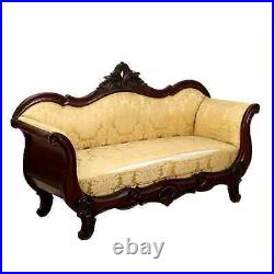 Antique Louis Philippe Sofa Walnut Italy XIX Century