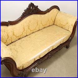 Antique Louis Philippe Sofa Walnut Italy XIX Century