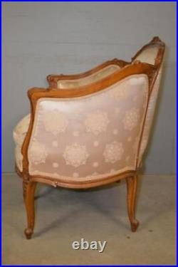 Antique Love Seat, French Carved Settee #21589