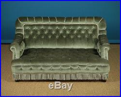 Antique Low Upholstered Couch c. 1890
