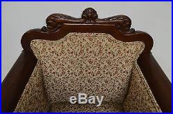 Antique Mahogany 3pc Parlor Set Settee, Arm Chair, Chair