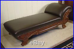 Antique Oak Fainting Couch
