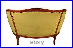 Antique Original French Carved Tufted Sofa Loveseat Settee Chaise Lounge Chair