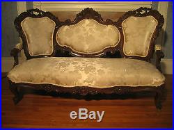 Antique Parlor Set Sofa And Chairs