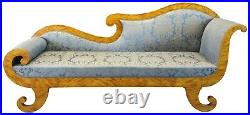Antique Regency Satinwood Récamier Chase Lounge Sofa Fainting Couch Daybed 85