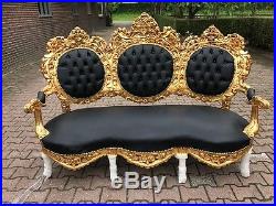 Antique Rococo Italian Sofa Couch Settee From About 1920