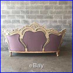 Antique Rococo Sofa/settee/couch With Two Chairs