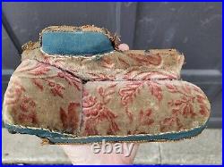Antique Salesman Sample Fainting Couch Upholstered 1890s