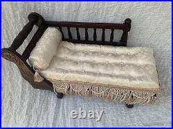 Antique Salesman's Sample French Style Chaise Lounge. Ideal Doll Bear Display