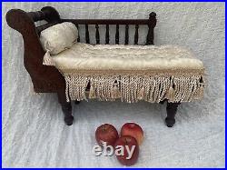 Antique Salesman's Sample French Style Chaise Lounge. Ideal Doll Bear Display