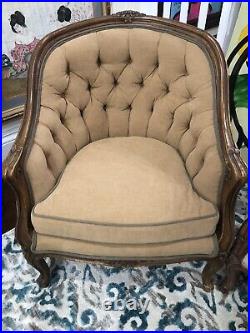 Antique Settee, Gold, Velvet, Cameo Style Back, 20th C, 1900's, Matching Chair