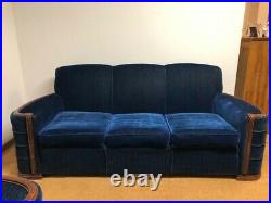 Antique Sofa & Chair Royal Blue Great Condition Kroehler Brand