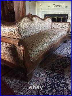 Antique Sofa Couch Civil War Era Parlor Sofa
